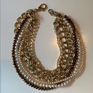 Gold statement necklace